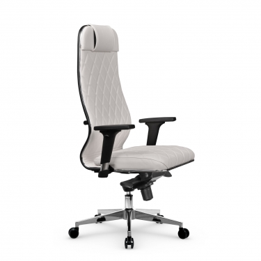 Кресло руководителя Метта Мetta L 1m 40M/2D Infinity Easy Clean MPES Комплект 3 Белое