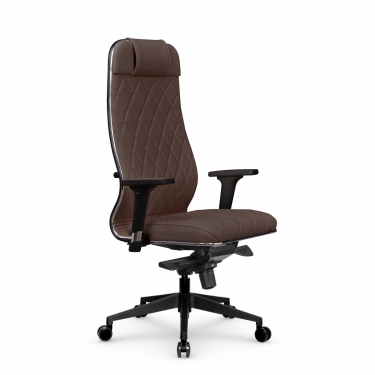 Кресло руководителя Метта Мetta L 1m 40M/2D Infinity Easy Clean MPES Комплект 4 Темно-коричневое