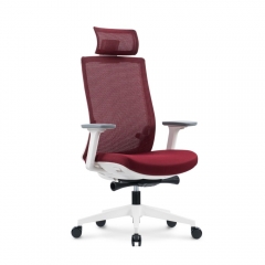 Кресло руководителя Норден RUBY white frame Красный