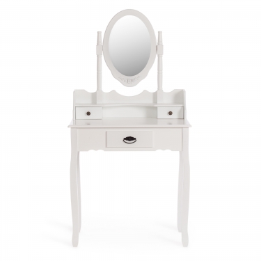 Туалетный столик с зеркалом и табуретом Tetchair Secret De Maison GAUDE mod. TT-DT003 МДФ+Павловния, 7540145, Белый White