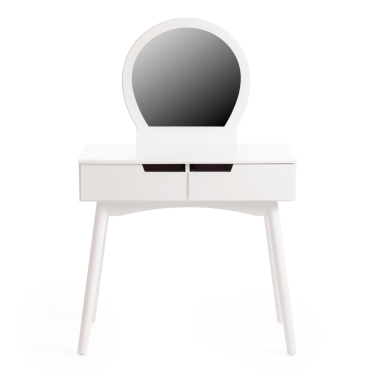 Туалетный столик с зеркалом и табуретом Tetchair Secret De Maison FABRON mod. TT-DT033 МДФ+сосна, 8040130,5, Белый White