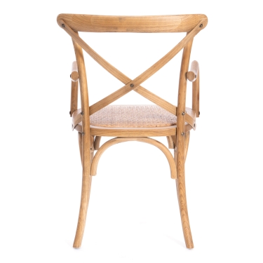 Стул с подлокотниками Tetchair CROSS mod.CB2008 дерево береза, 91х55х52см, Груша 3