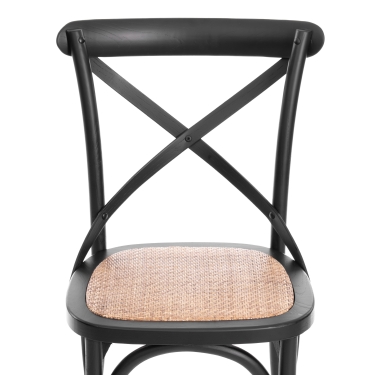 Стул Tetchair CROSS mod.CB2001 дерево береза, 49.553.587, черный