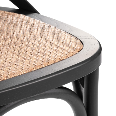 Стул Tetchair CROSS mod.CB2001 дерево береза, 49.553.587, черный