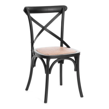 Стул Tetchair CROSS mod.CB2001 дерево береза, 49.553.587, черный