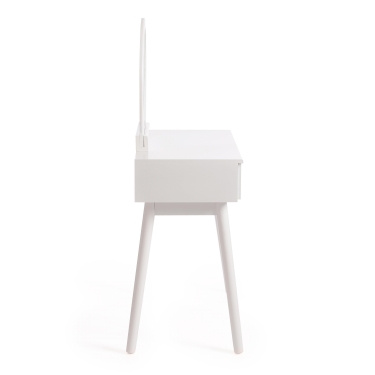Стул Tetchair CT 8805 Fes с мягким сиденьем дерево гевея, 53,547,576,5см, античный белый, ткань бежевая FG22616-16