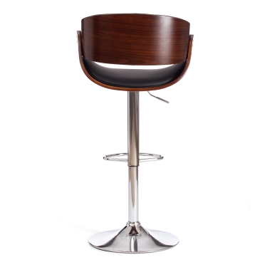 Барный стул DRAKAR mod.4050 Tetchair DRAKAR mod.4050 металл/дерево/экокожа, 51х56х95-116 см, высота сиденья 65-87 см, белый/нат/хром