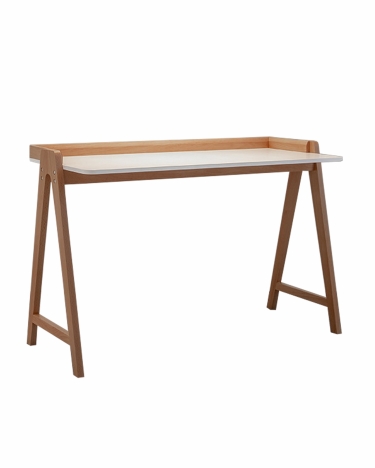 Стол письменный Stool Group Pyramid 11853 белый/светлое дерево