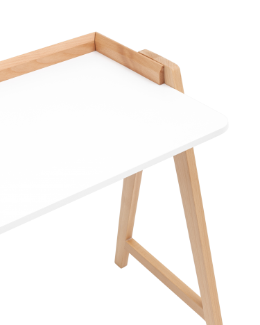 Стол письменный Stool Group Pyramid 11853 белый/светлое дерево