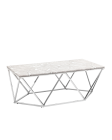 Журнальный столик Stool Group Авалон silver 12266 Серый мрамор