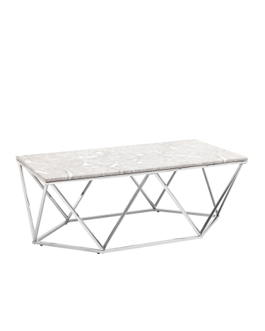 Журнальный столик Stool Group Авалон silver 12266 Серый мрамор