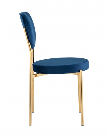 Стул Stool Group Барбара gold велюр Королевский синий