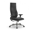 Кресло руководителя Метта Мetta L 1m 46/2D Infinity Easy Clean MPES Комплект 3 Черное
