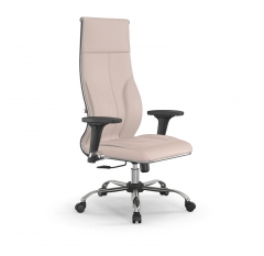Кресло руководителя Метта Мetta L 1m 46/2D Infinity Easy Clean MPES Комплект 5 Молочное