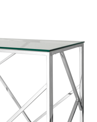 Консоль Stool Group АРТ ДЕКО 12040 Серебро