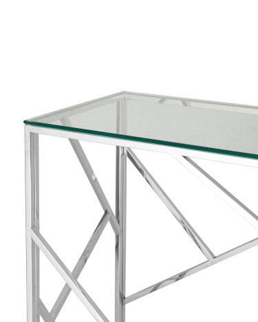 Консоль Stool Group АРТ ДЕКО 12040 Серебро
