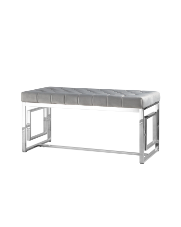 Банкетка Stool Group БРУКЛИН велюр Серый