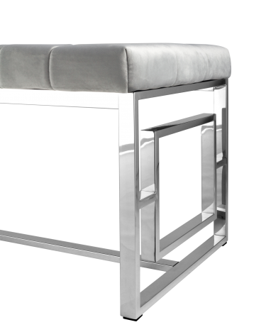 Банкетка Stool Group БРУКЛИН велюр Серый