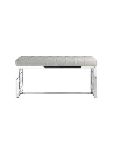 Банкетка Stool Group БРУКЛИН велюр Серый
