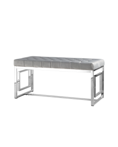 Банкетка Stool Group БРУКЛИН велюр Серый