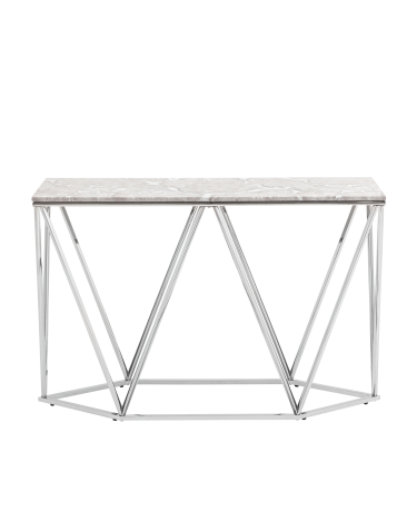 Консоль Stool Group Авалон 12241 серый мрамор сталь Серебро