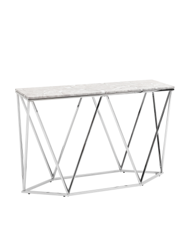 Консоль Stool Group Авалон 12241 серый мрамор сталь Серебро