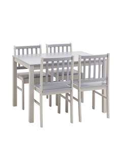 Обеденная группа Stool Group ASTRID белый/серый