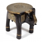 Комплект 3 столика Tetchair Secret De Maison BRAHMA mod. ND-009 дерево манго/латунная чеканка, 56х36х50, 41х30х45, 24х24х40