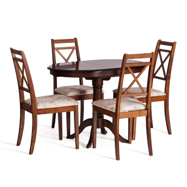 Стул Tetchair Picasso PC-SC дерево гевея, 45х53х97см, MAF Brown, ткань Прованс 11