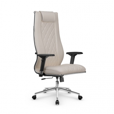 Кресло руководителя Метта МЕТТА L 1m 50M/4D Infinity Easy Clean MPES Комплект 7 Светло-бежевое
