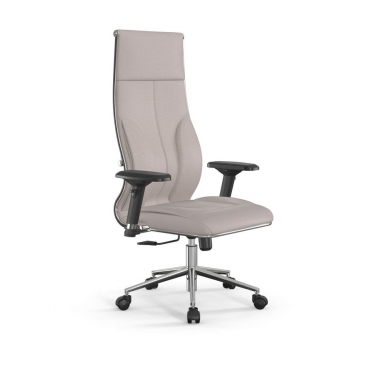Кресло руководителя Метта Мetta L 1m 46/4D Infinity Easy Clean MPES Комплект 7 Светло-бежевое