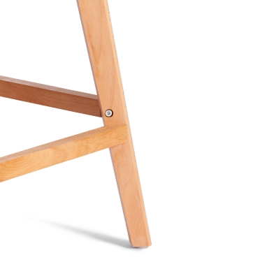 Стул барный Tetchair TULIP BAR mod. C1014H пластик/дерево, 57 х 48 х 104 см, серый 024 /натуральный