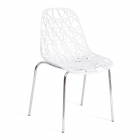 Стул Tetchair CRISPY mod. 61 металл, пластик, 44 x 56.5 x 80 см, White белый 11954/хром