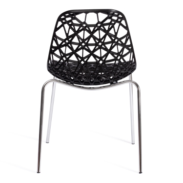 Стул Tetchair CRISPY mod. 61 металл, пластик, 44 x 56.5 x 80 см, Black черный 05/хром