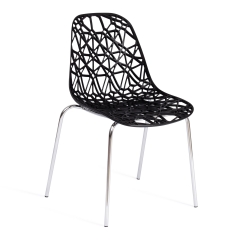 Стул Tetchair CRISPY mod. 61 металл, пластик, 44 x 56.5 x 80 см, Black черный 05/хром