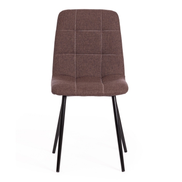 Стул Tetchair CHILLY MAX ткань/металл, 45 х 54 х 90 см , темно-коричневый 01/черный