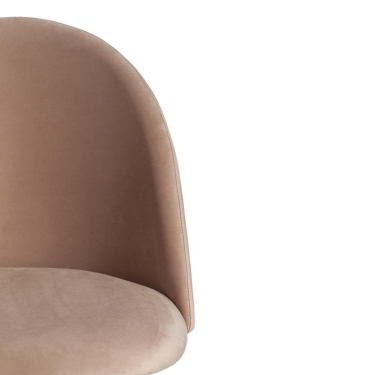 Стул Tetchair MONRO mod. 710 ткань/металл, 56х51х80 см, высота до сиденья 47 см, бежевый barkhat 5/черный