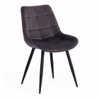 Стул Tetchair ABRUZZO mod. 8060 металл,ткань, 42 х 60 х 84 х 49 см, серый вельвет HLR-21