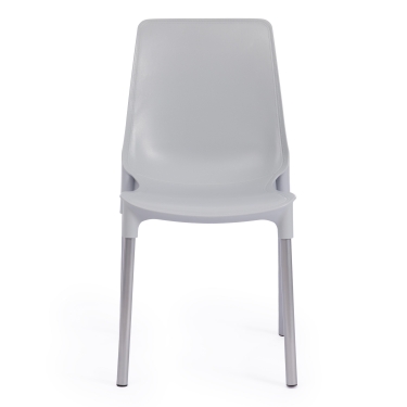 Стул Tetchair GENIUS mod 75 металл/пластик, 46x56x84cм, серый/ножки хром
