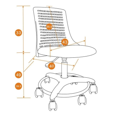 Кресло детское Tetchair Kiddy Бирюзовый