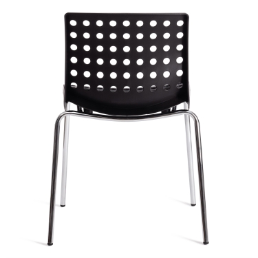 Стул Tetchair SKALBERG mod. C-084-A металл/пластик, 46 х 56 х 79 см, Black черный / Chrome хром