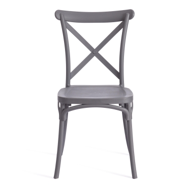 Стул Tetchair CROSS mod. PL24 пластик, 48 х 58 х 89 см, Dark-grey темно-cерый 15537