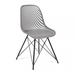 Стул Tetchair VINCENT mod. 8001 металл/пластик, 46,5 х 53 х 83,5 см, серый/черный