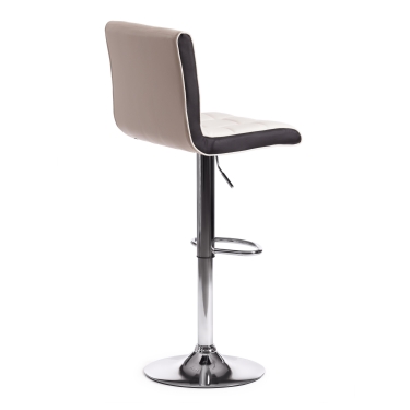 Стул барный Tetchair BARBER mod. KY711D металл/экокожа, 435092-103 см, белый/черный/хром