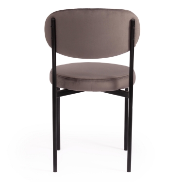 Стул Tetchair REVO mod. 7033 ткань/металл, 47х54х82 см, высота до сиденья 47 см, темно-серый barkhat 14/черный