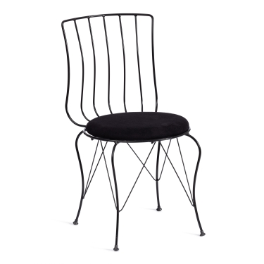 Стул Tetchair LALITA mod. 172 металл/ткань, 44 х 51.5 х 85 см, Black черный