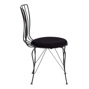 Стул Tetchair LALITA mod. 172 металл/ткань, 44 х 51.5 х 85 см, Black черный