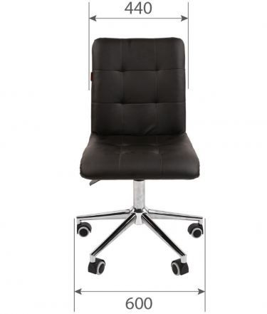 Кресло для оператора Chairman CHAIRMAN 030 chrome ткань T-75 Бирюзовый