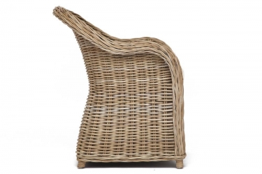 Кресло Tetchair Secret De Maison BASON c подушкой 726588 см, натуральный серый/natural grey, подушка ткань цветы
