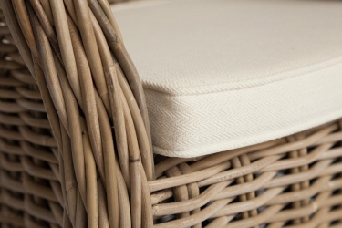 Кресло Tetchair Secret De Maison BASON c подушкой 726588 см, натуральный серый/natural grey, подушка ткань цветы